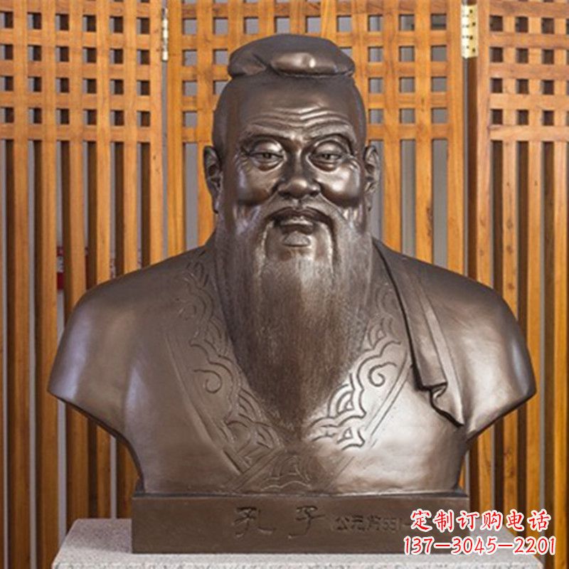 广西玻璃钢孔子雕塑——褒扬传统文化的象征