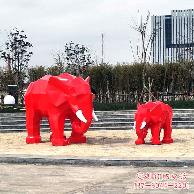 广西玻璃钢大象雕塑艺术之美