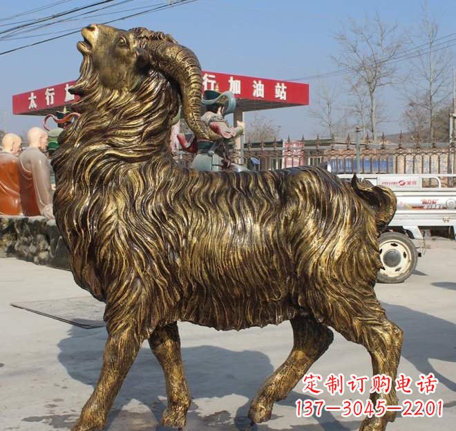 广西玻璃钢山羊雕塑——让艺术之美绽放
