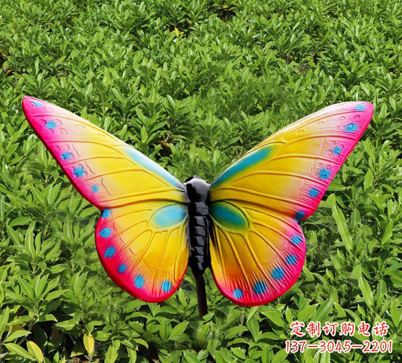 广西玻璃钢树脂仿真蝴蝶雕塑