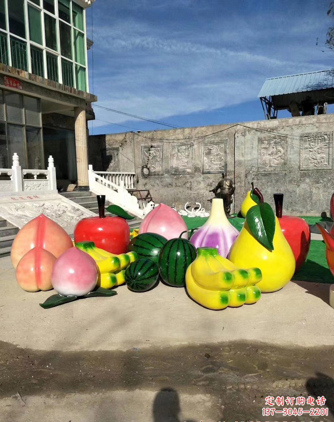 广西玻璃钢水果雕塑一种别致的艺术