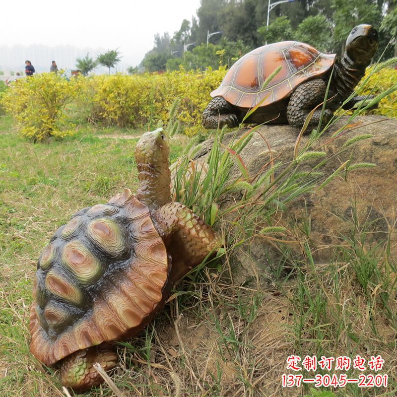 广西玻璃钢乌龟雕塑别致而古朴