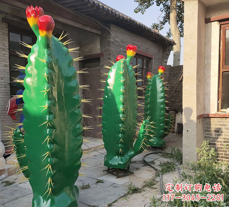 广西仙人掌雕塑玻璃钢的艺术精品