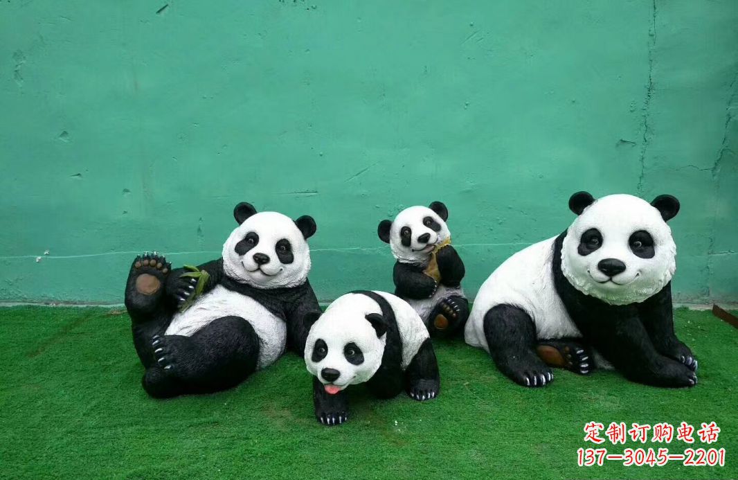 广西玻璃钢熊猫雕塑传承中华文化