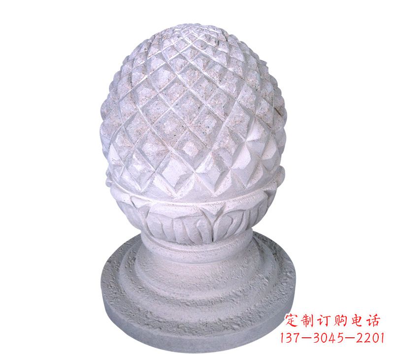 广西菠萝雕塑艺术性的挡车路障