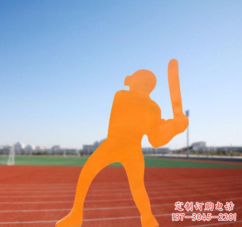 广西棒球运动人物雕塑传承棒球精神