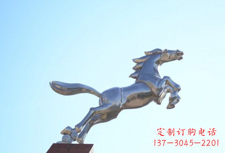 广西不锈钢奔马雕塑精美雕刻,给人以勇气与力量