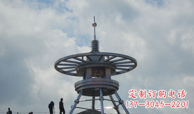 广西不锈钢避雷针雕塑——安全守护者