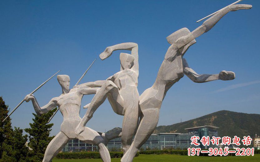 广西不锈钢标枪雕塑一种新型的艺术形式