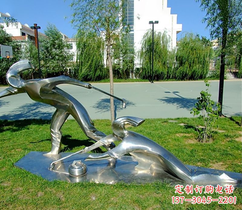 广西不锈钢冰壶雕塑艺术与实用的完美结合