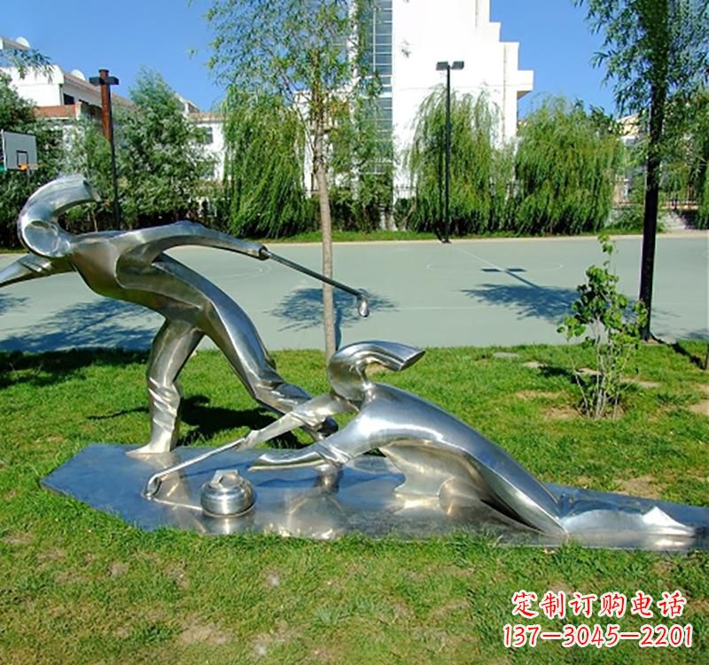 广西不锈钢冰壶雕塑——一种艺术形式