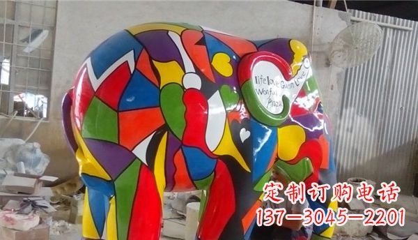 广西不锈钢大象雕塑点缀景观的精美艺术品