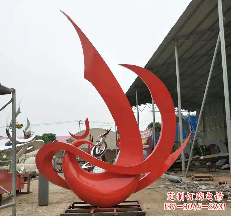 广西不锈钢彩色凤凰雕塑传承东方美学