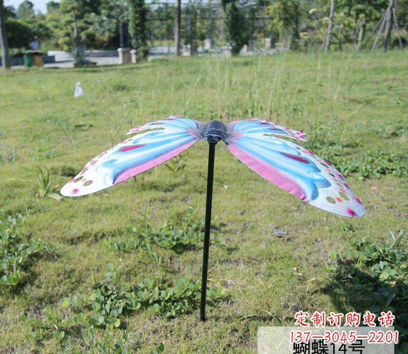 广西不锈钢彩色蝴蝶雕塑艺术之美
