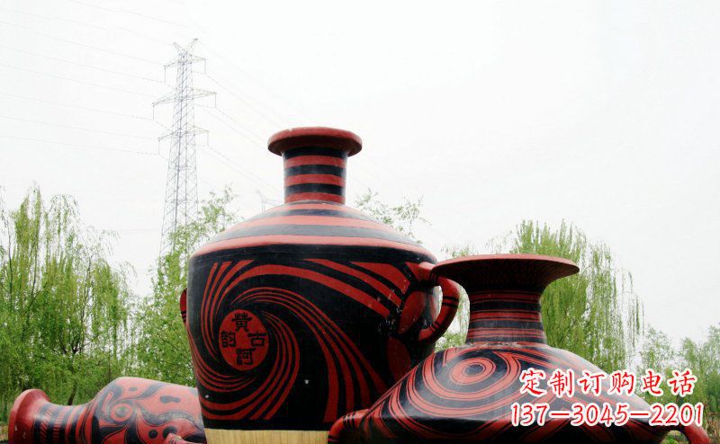 广西不锈钢彩色花盆雕塑让空间更加精致
