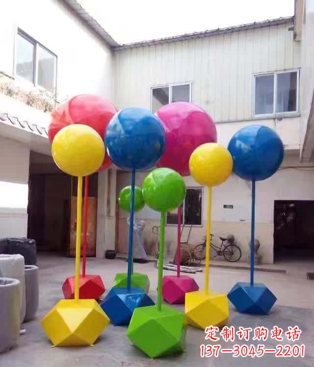 广西不锈钢彩色气球雕塑艺术的绚丽缤纷