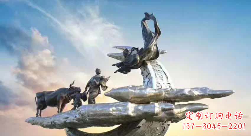 广西不锈钢嫦娥奔月雕塑