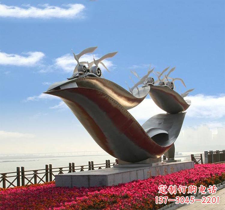 广西海鸥雕塑——点缀不锈钢城市