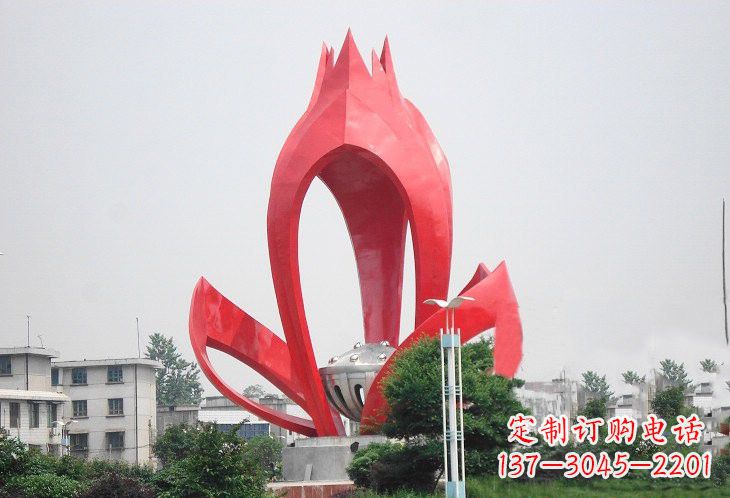 广西不锈钢莲蓬雕塑——艺术的缩影
