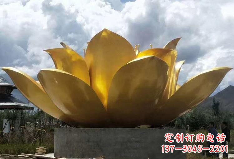 广西不锈钢莲花雕塑——精美绝伦