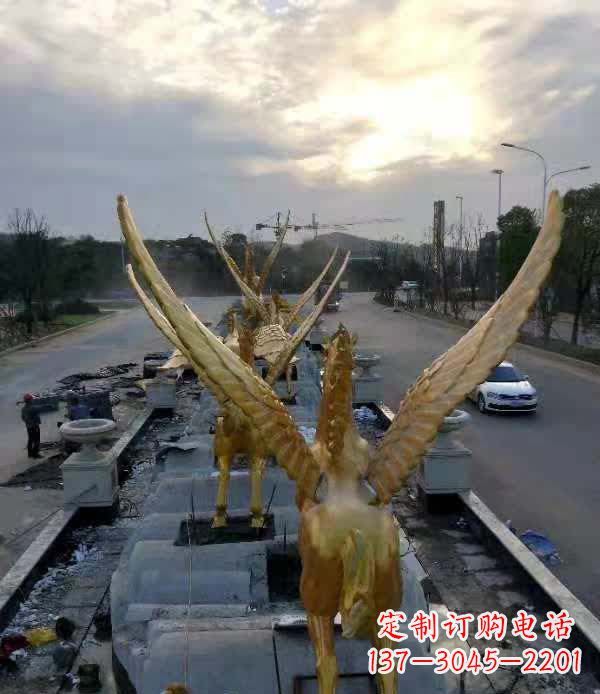 广西不锈钢城市飞龙——雕塑作品精美绝伦