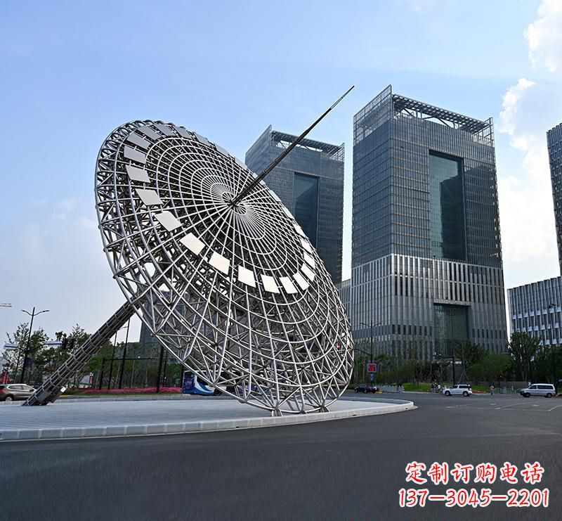 广西不锈钢城市璀璨的摩天轮雕塑