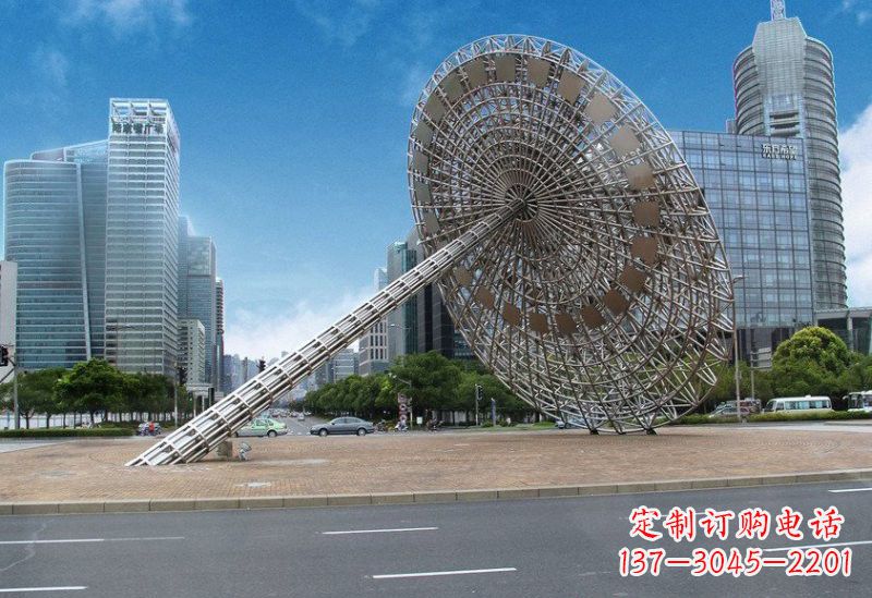 广西不锈钢城市日晷雕塑——缔造城市新景观