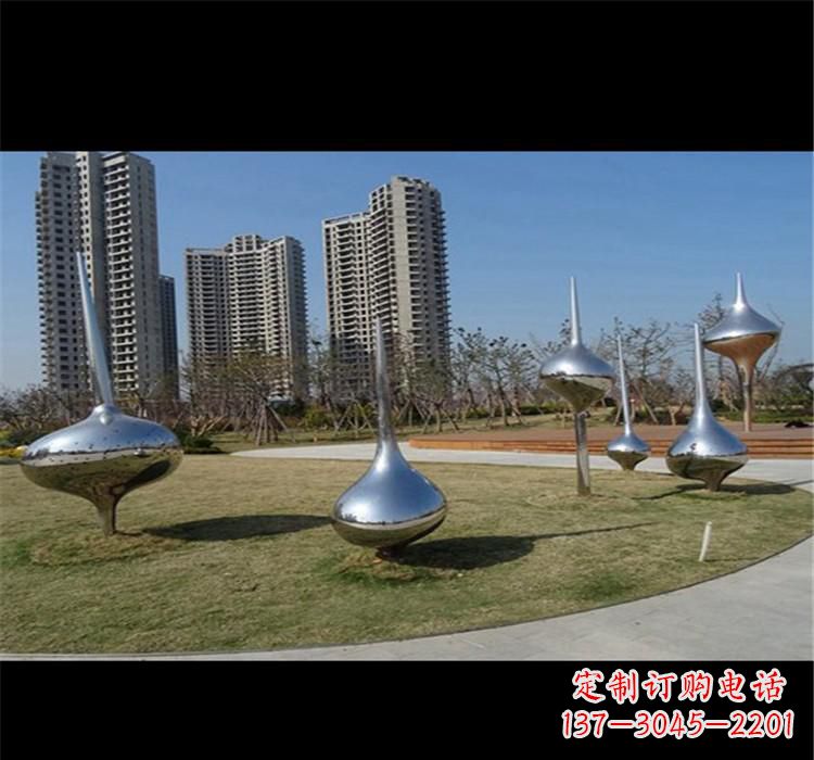 广西不锈钢城市水滴雕塑唤醒城市的灵魂