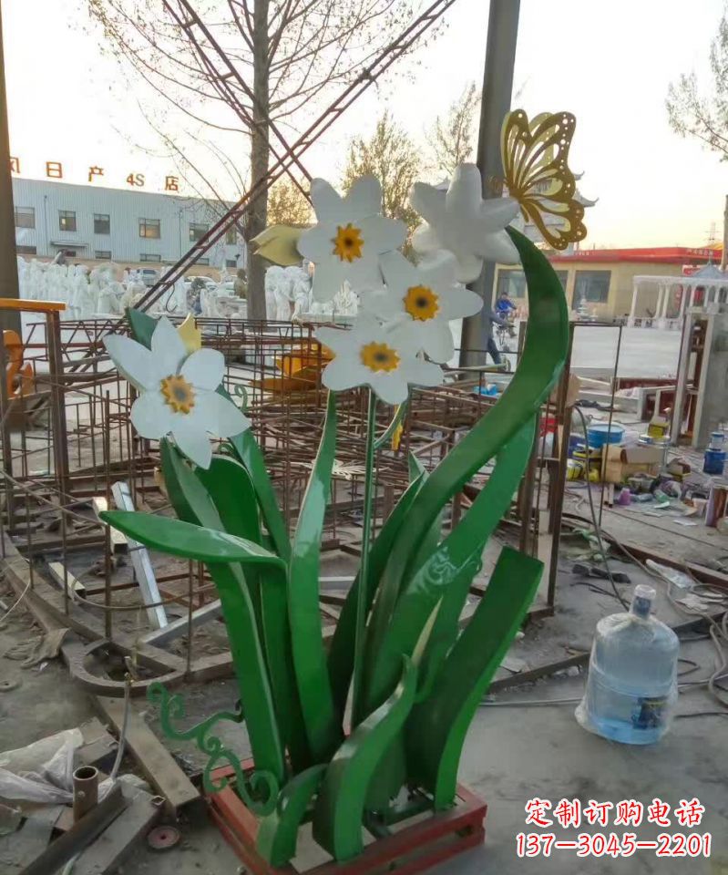 广西不锈钢之美——紫荆花雕塑