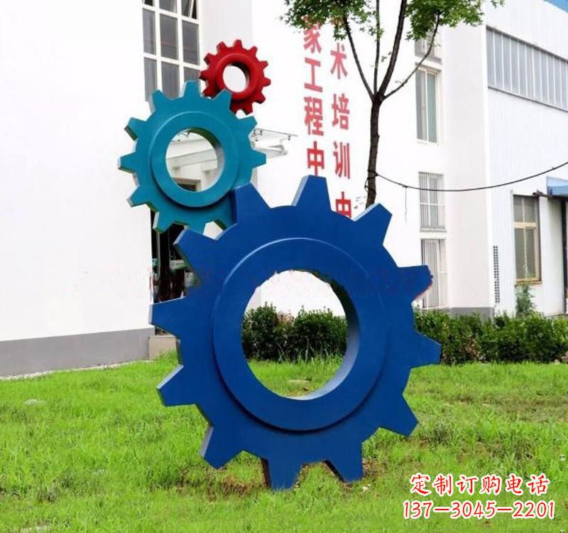 广西不锈钢齿轮雕塑创新艺术的结晶
