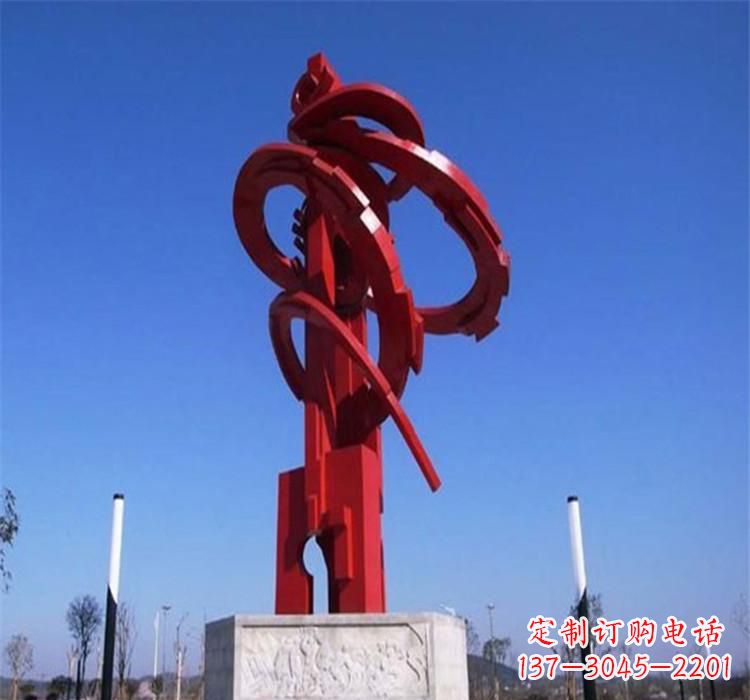 广西不锈钢齿轮雕塑把技术艺术完美结合