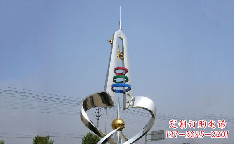 广西不锈钢材质的避雷针雕塑