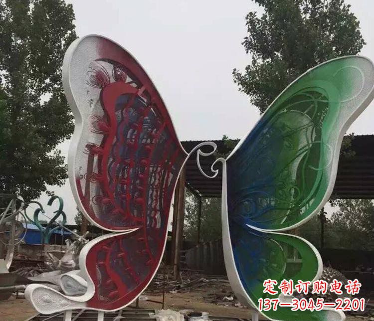 广西不锈钢蝴蝶公园动物雕塑