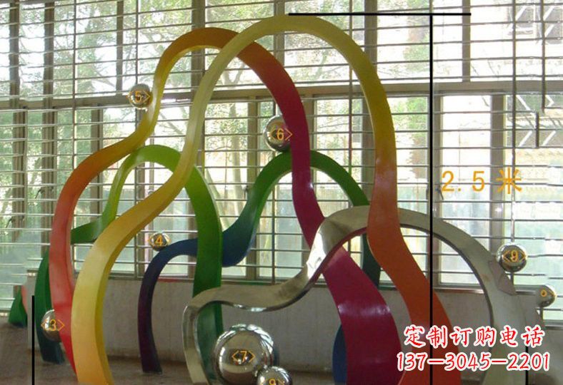 广西不锈钢假山雕塑精致耐用的艺术品