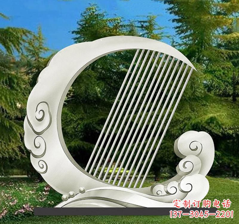 广西精美的不锈钢月亮雕塑