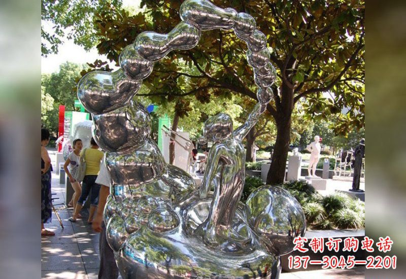 广西精美不锈钢儿童雕塑