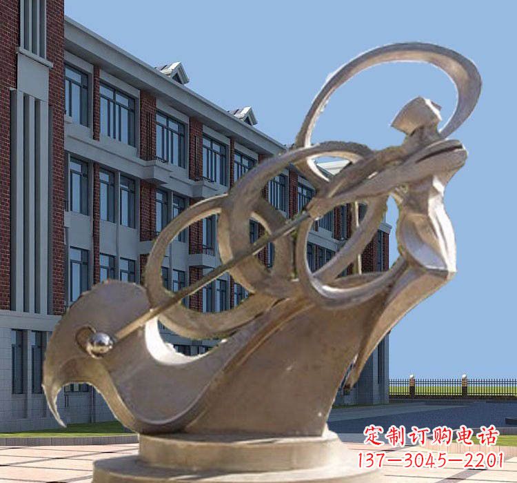 广西不锈钢制作的高尔夫球雕塑