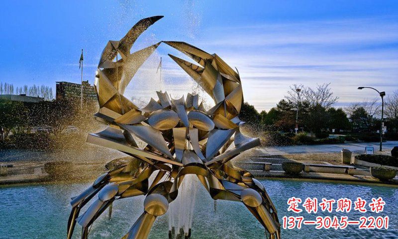 广西精美不锈钢螃蟹雕塑