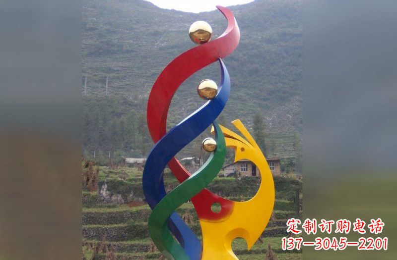 广西不锈钢凤凰雕塑象征着精致的美