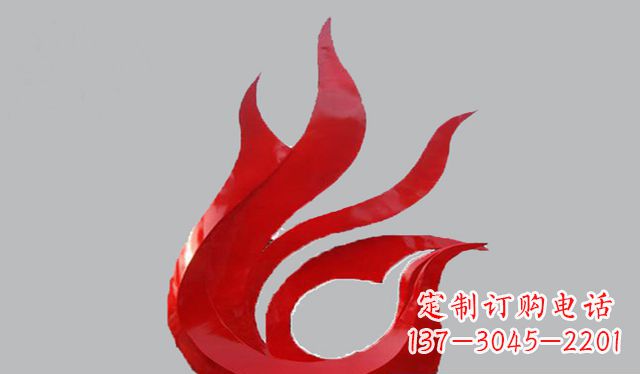 广西不锈钢凤凰雕塑——传承古代文化之美