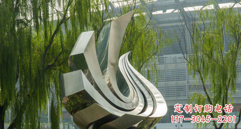 广西不锈钢凤凰雕塑美丽的象征