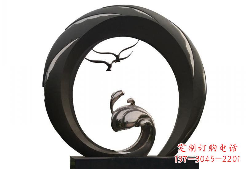 广西不锈钢海鸥雕塑海洋之韵