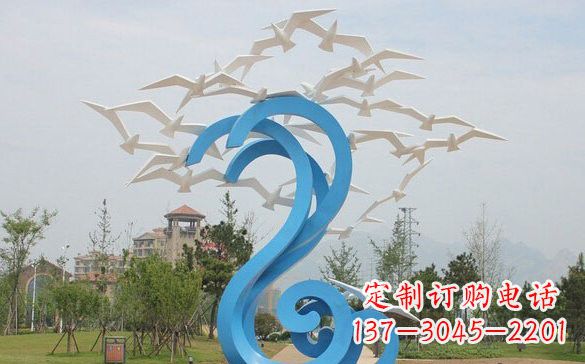 广西不锈钢海鸥雕塑