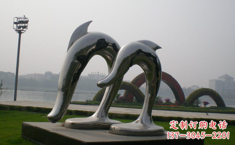 广西不锈钢抽象海豚
