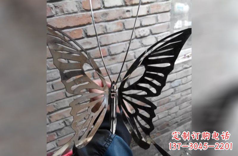 广西精美不锈钢蝴蝶雕塑