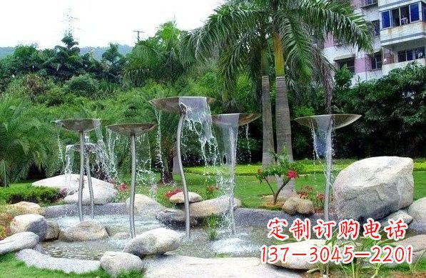 广西不锈钢喷泉雕塑艺术之美