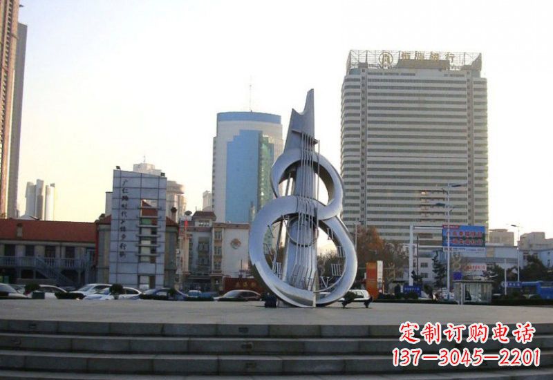 广西不锈钢吉他雕塑
