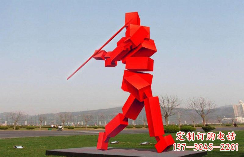 广西不锈钢标枪雕塑