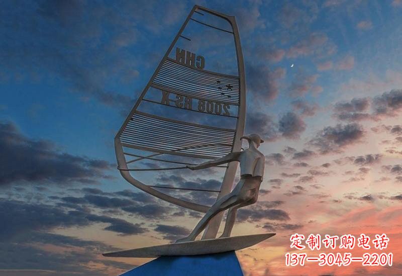广西不锈钢帆船雕塑——象征着美丽的梦想