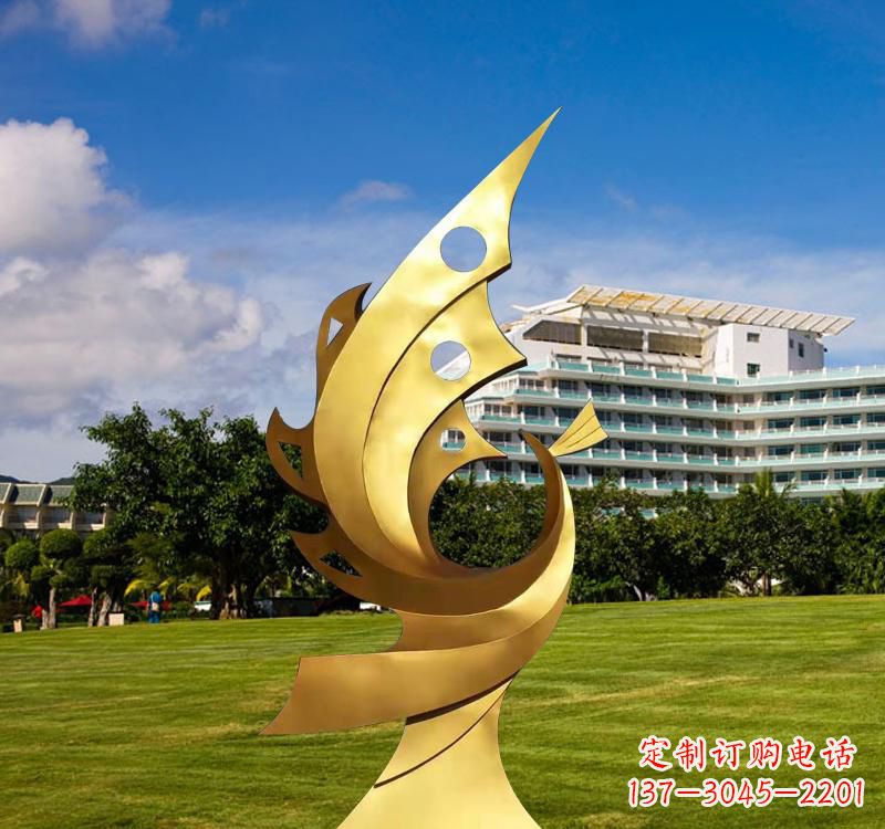 广西不锈钢凤凰雕塑精致而古典